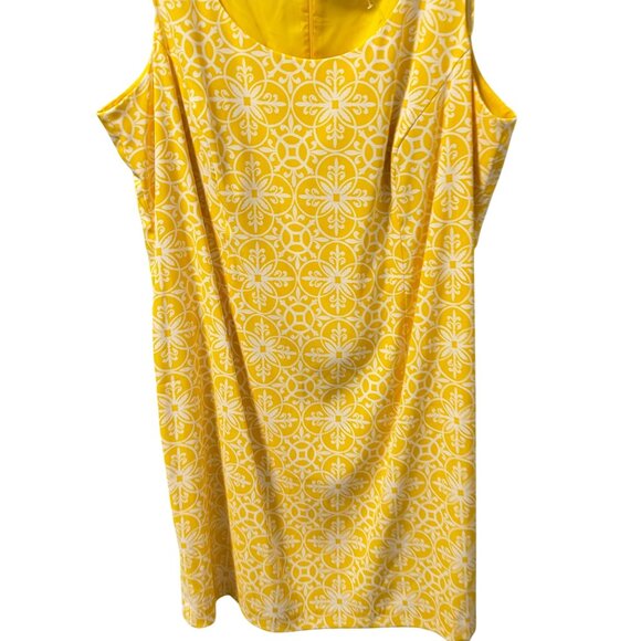 Jessica Howard Yellow & White Floral Sleeveless Dress Sz 24W Dress - Picture 6 of 12